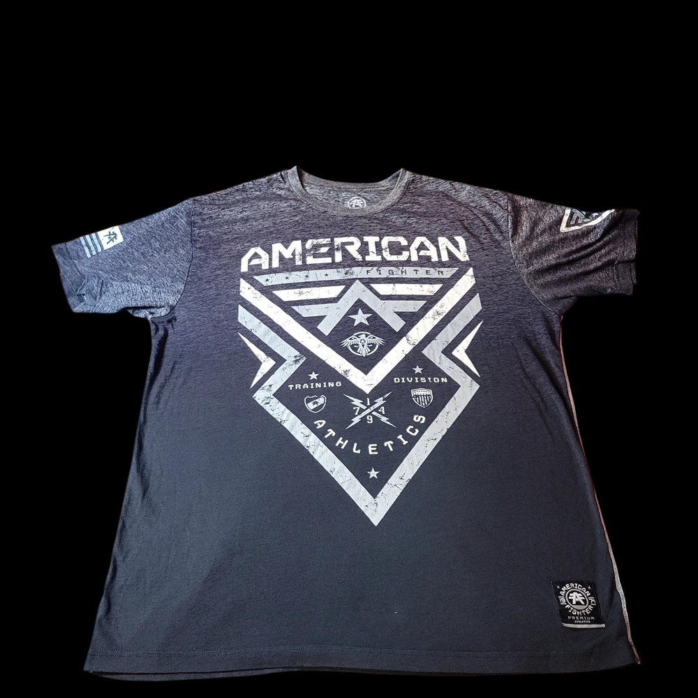 American Fighter Men's Gray Graphic T-Shirt - Picture 2 of 5
